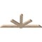 Ekena Millwork Kennewick Smooth Timber Gable Bracket, Douglas Fir, 84"W x 35"H x 3 1/2"D x 5 1/2"F, 10/12 Pitch GBW084X35X0406KEN00SDF - alternate 3